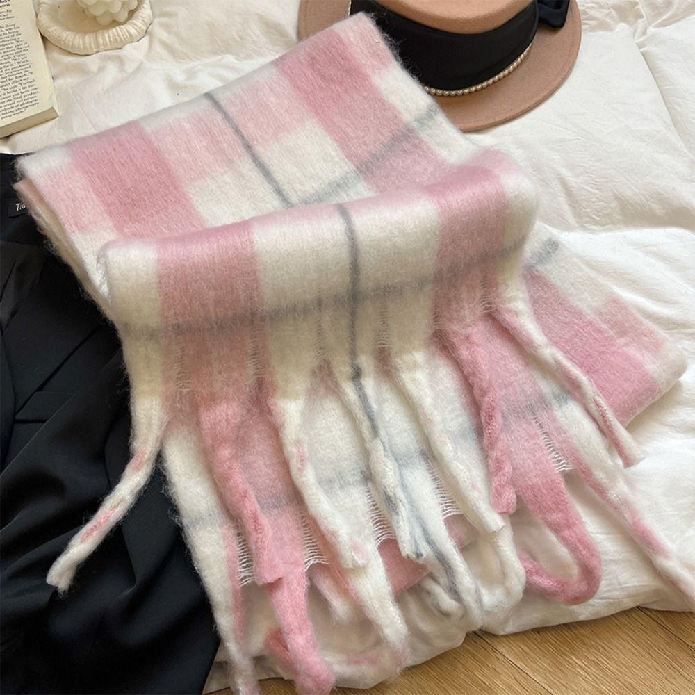 Coldproof Wool Tassel Scarf Korean Style Women Shawl Fashion Winter Cashmere Scarves  Girls