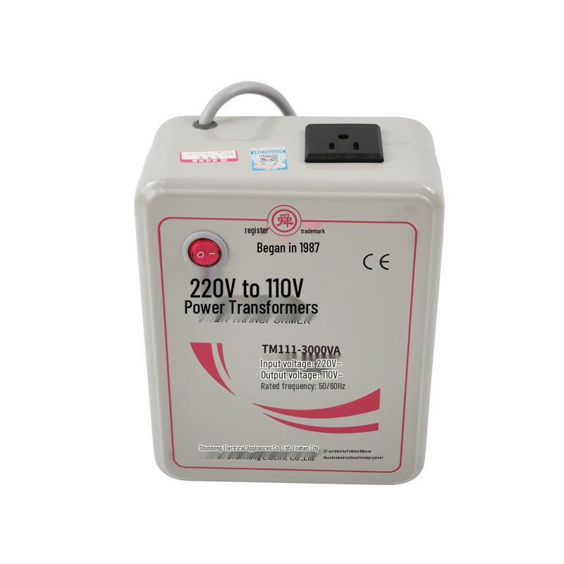 Shunhong 3000W Power Voltage Converter 220V to 100V/110V, TM111-3000VA Transformer
