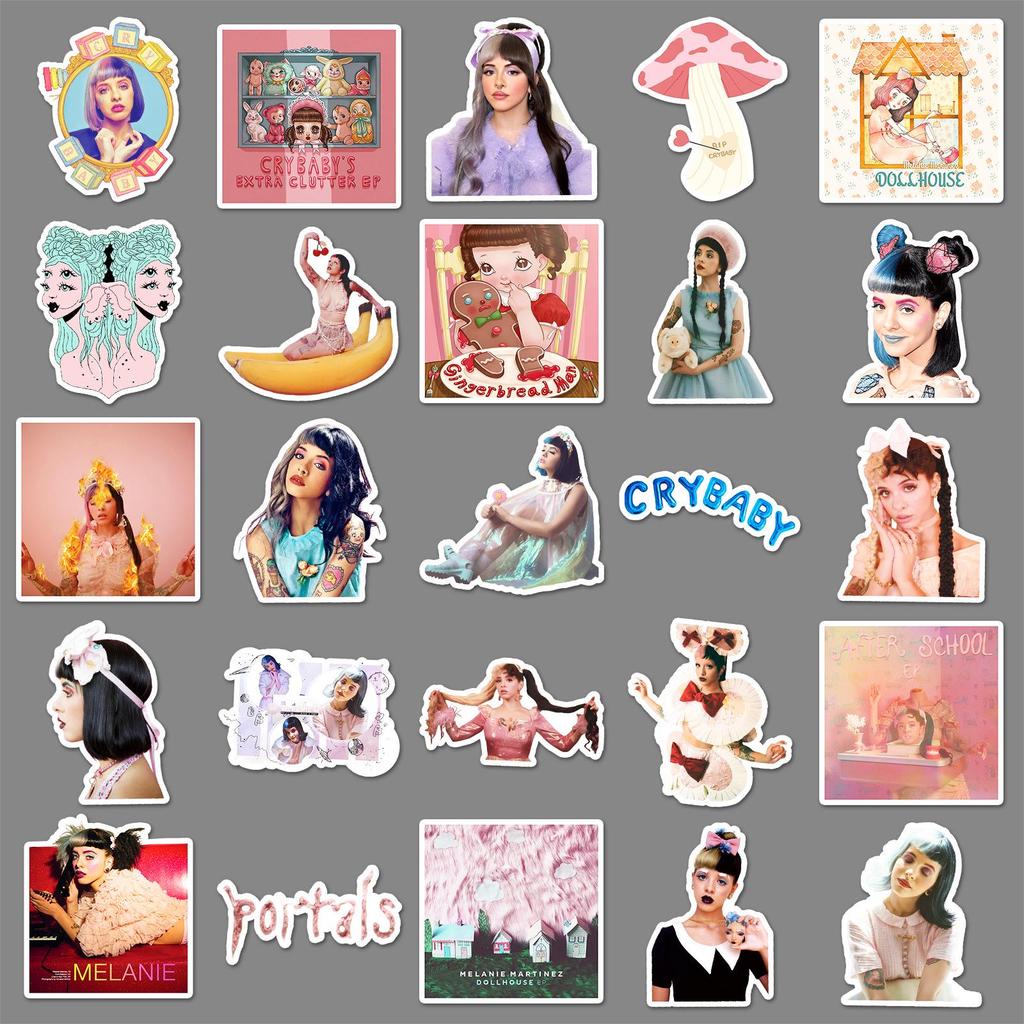 50 Melanie Martinez Waterproof Decorative Stickers - European & American Star Design Sheets