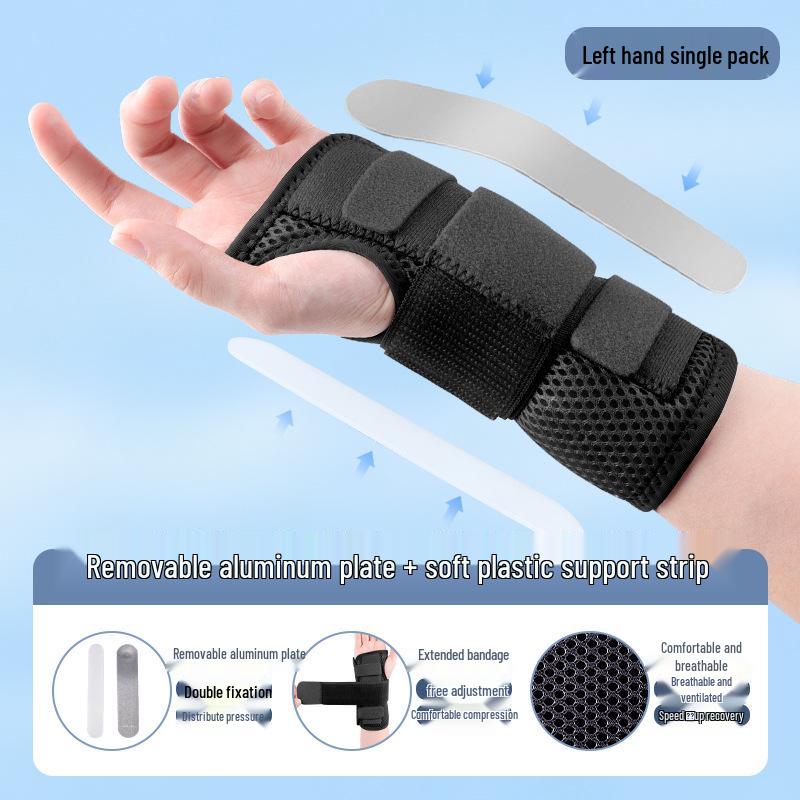 Breathable Steel Plate Wrist Brace for Sprains, Tendonitis, Fractures, and Pain Relief