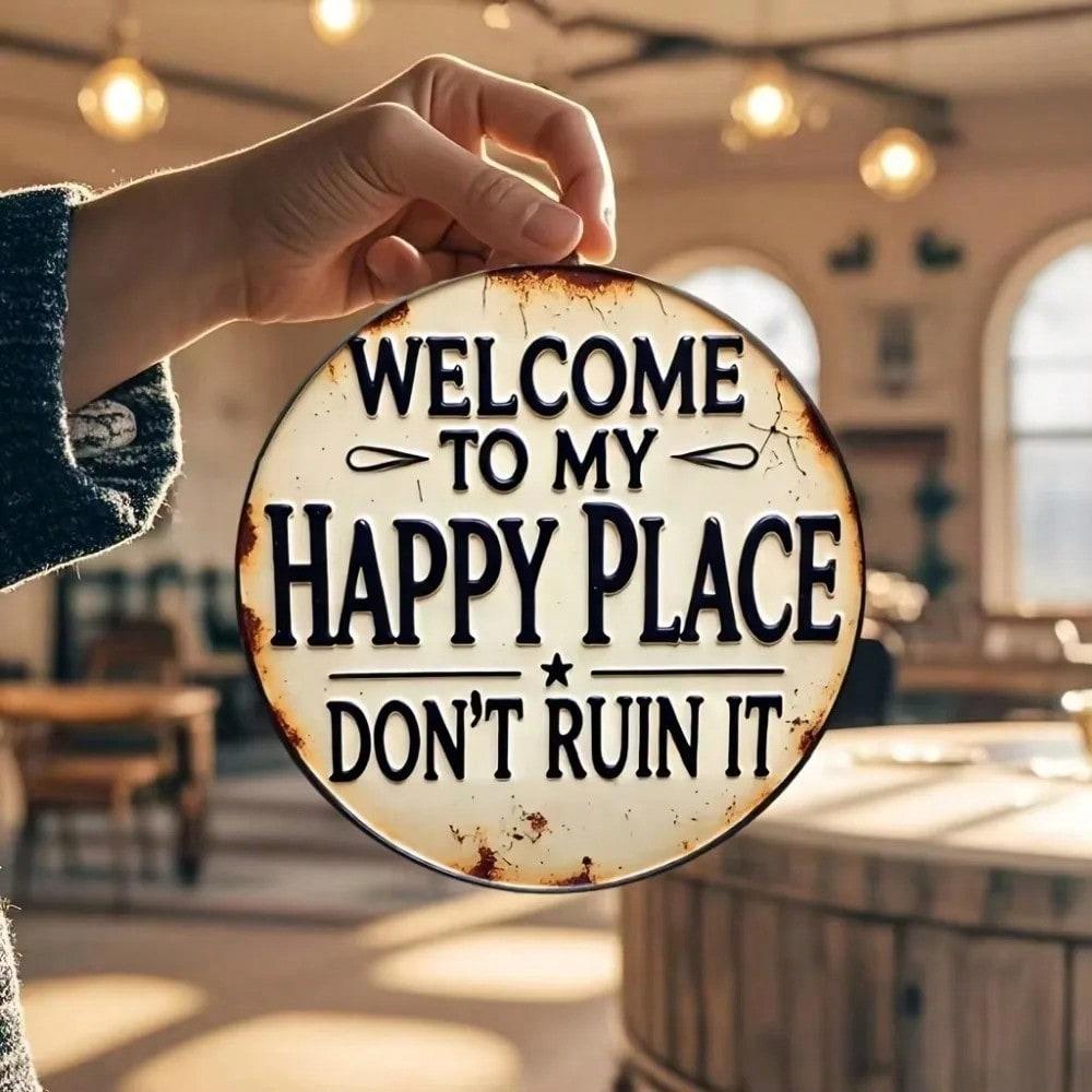 

Vintage Wooden Heart Round Wall Sign | Farmhouse Kitchen Decor Easy Hang Tin Sign 20x20 разноцветный