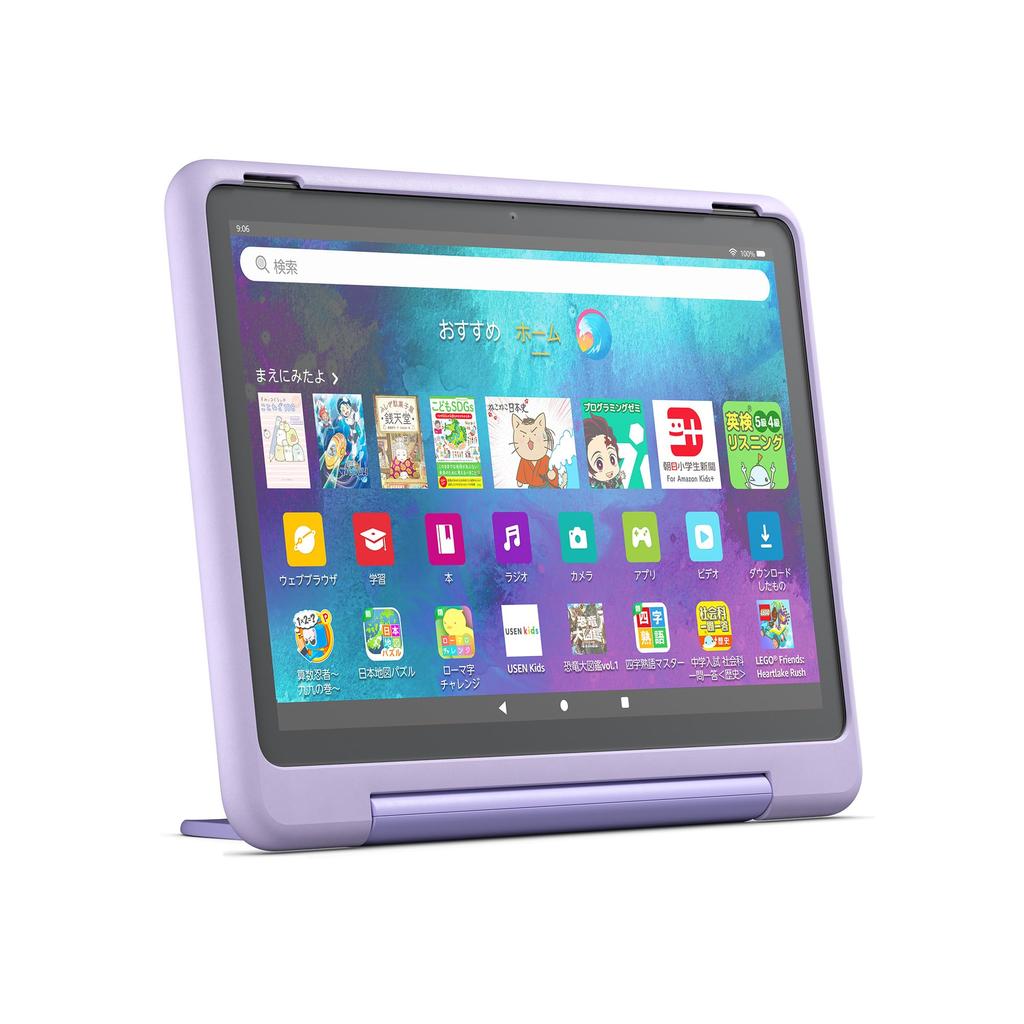 Amazon Fire HD 10 Kids Pro for ages 6 and with unlimited access to thousands of content for one year (10-inch) Smile, up, kids'