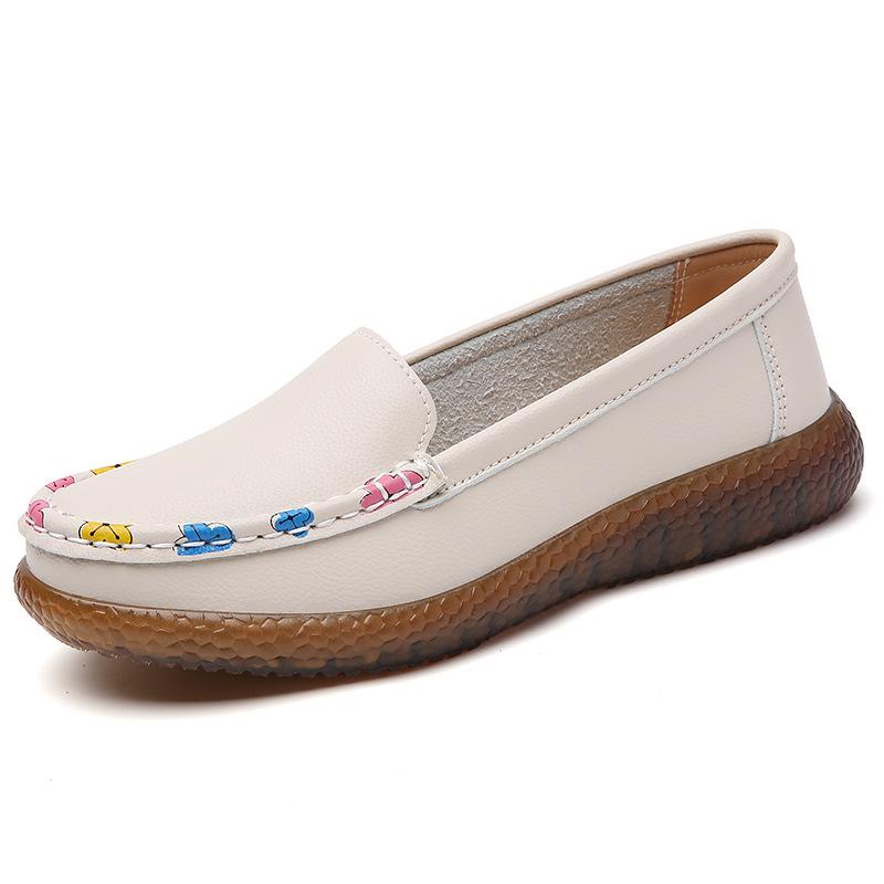 Spring 2023 Women s Korean Style Printed Slip-On Loafers - Soft Upper  Sole, Perfect for Commuting 38