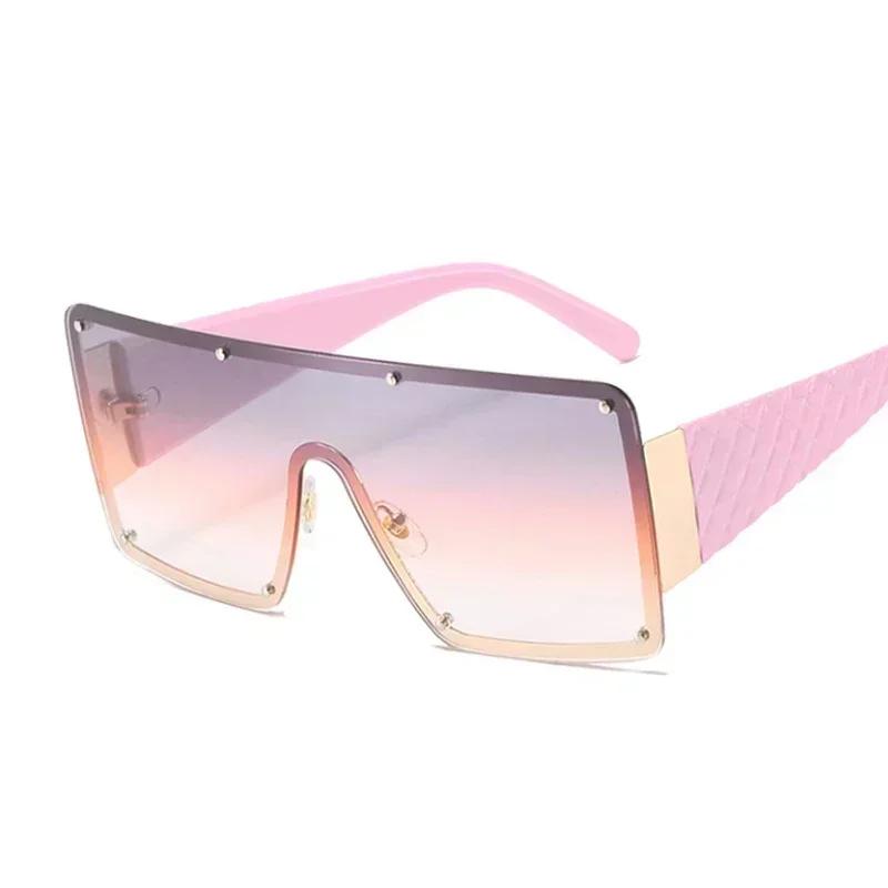 Outdoor Große Rahmen Quadratische Sonnenbrille Damen Herren Bunt Minimalistisch Sonnenbrille Spiegel Schwarz Farben Designer Marke Mode