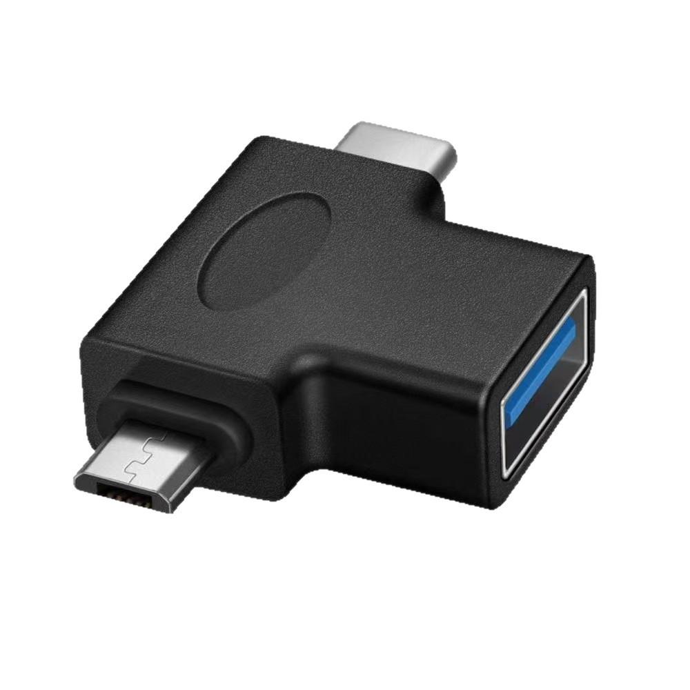 Type-C to USB 3.0 OTG Adapter: High-Speed Elbow T-Type for Fast Charging & Data Transfer