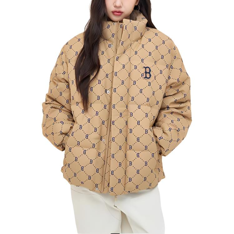 MLB Basic Boston Red Sox Down Jacket Unisex Light Beige 3ADJM1046-43BGL