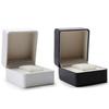 Quadratische Uhrenbox Etui Schmuck-Display Organizer Box Mode Armbanduhr Aufbewahrungshalter (Weiß)