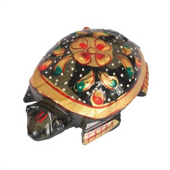 Resin Turtle Figurine Healing Stone Animal Statue Hand Carved Pocket Tortoise Sculpture