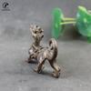 Antique Copper Lucky Beast Pixiu Sacred beast Statue Desktop Ornament Feng Shui Figurine Home Decoration Crafts Accessories