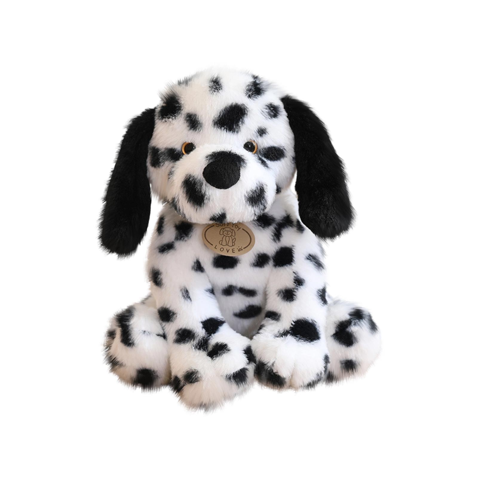 Soft Toy Cute Sitting Dalmatian Plush Doll