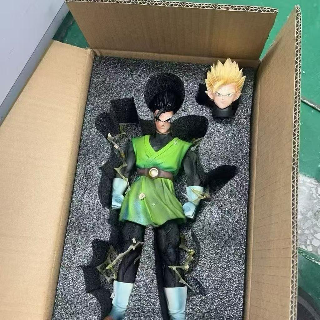 32cm/12.6inch Dragon Ball Z Son Gohan Figure Replace Heads Future Gohan Super Saiyan Pvc Statue Collection Mode Toys Gifts