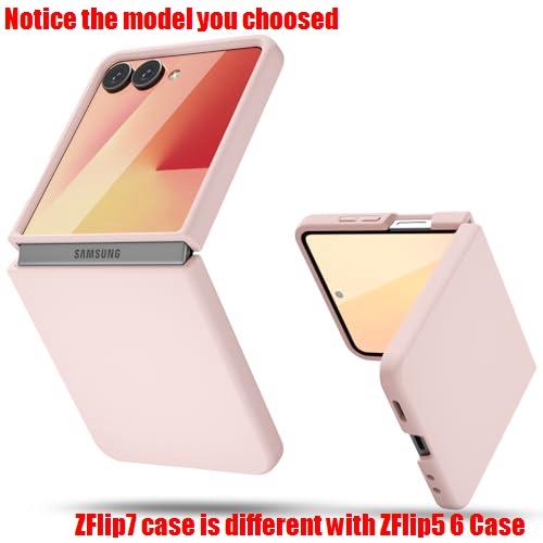 Liquid Silicone Case for Samsung Z Flip 8 Slim Ultra Thin Skin Feel Men Women Cover for Samsung Galaxy Z Flip 8 7 FE 6 5 4 3 2