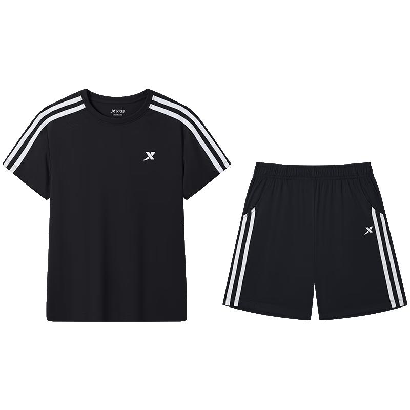 XTEP Kids  Summer Moisture-Wicking T-Shirt & Shorts Set 160