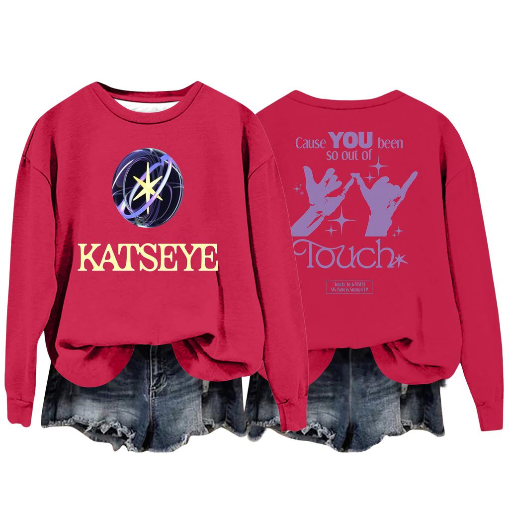 Hanorac larg casual de damă cu mânecă lungă și imprimeu