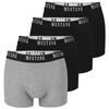 Men's Boxers 4 Pieces Set Cotton Logo Color