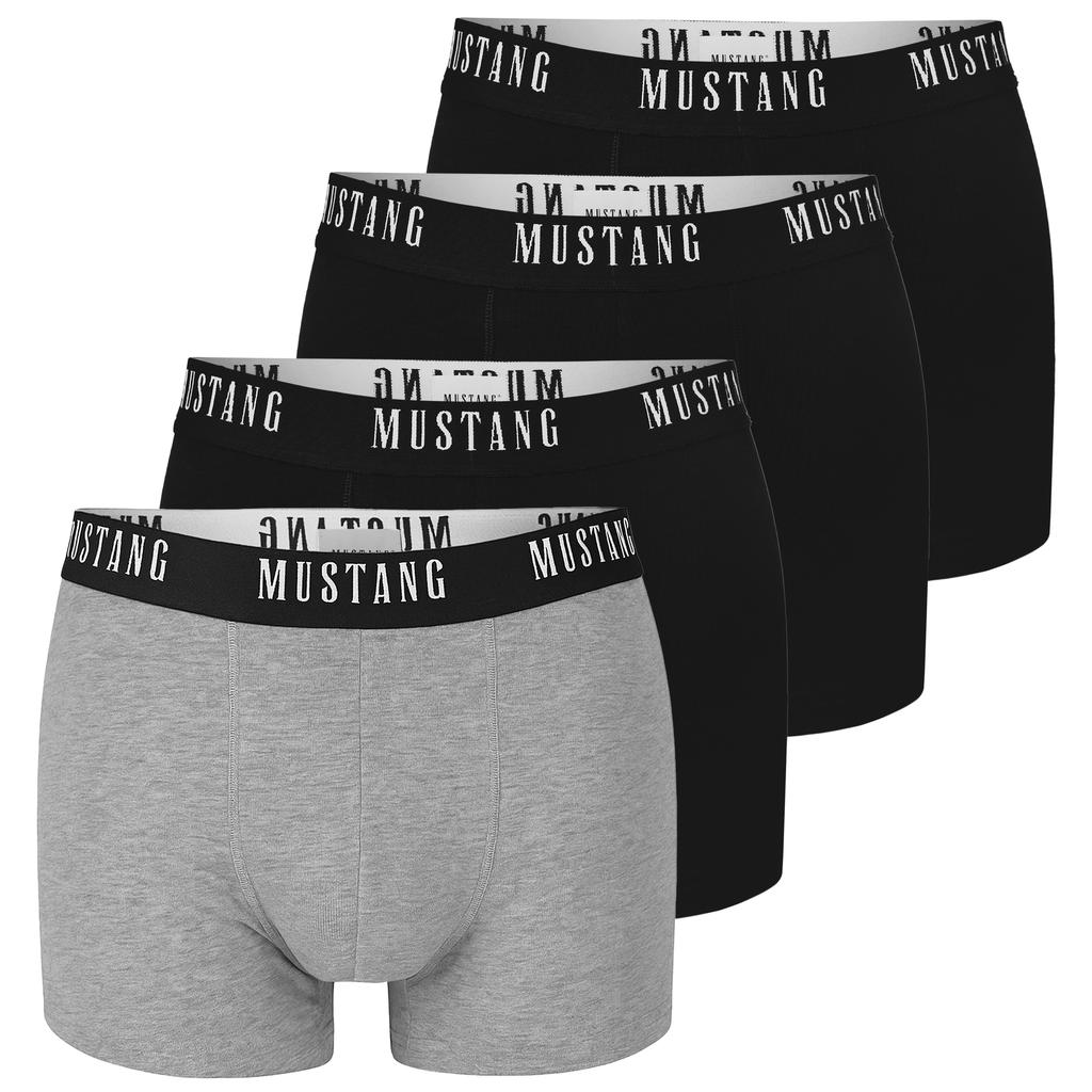 Mustang Men's Boxers 4 Pieces Set Cotton Logo Color