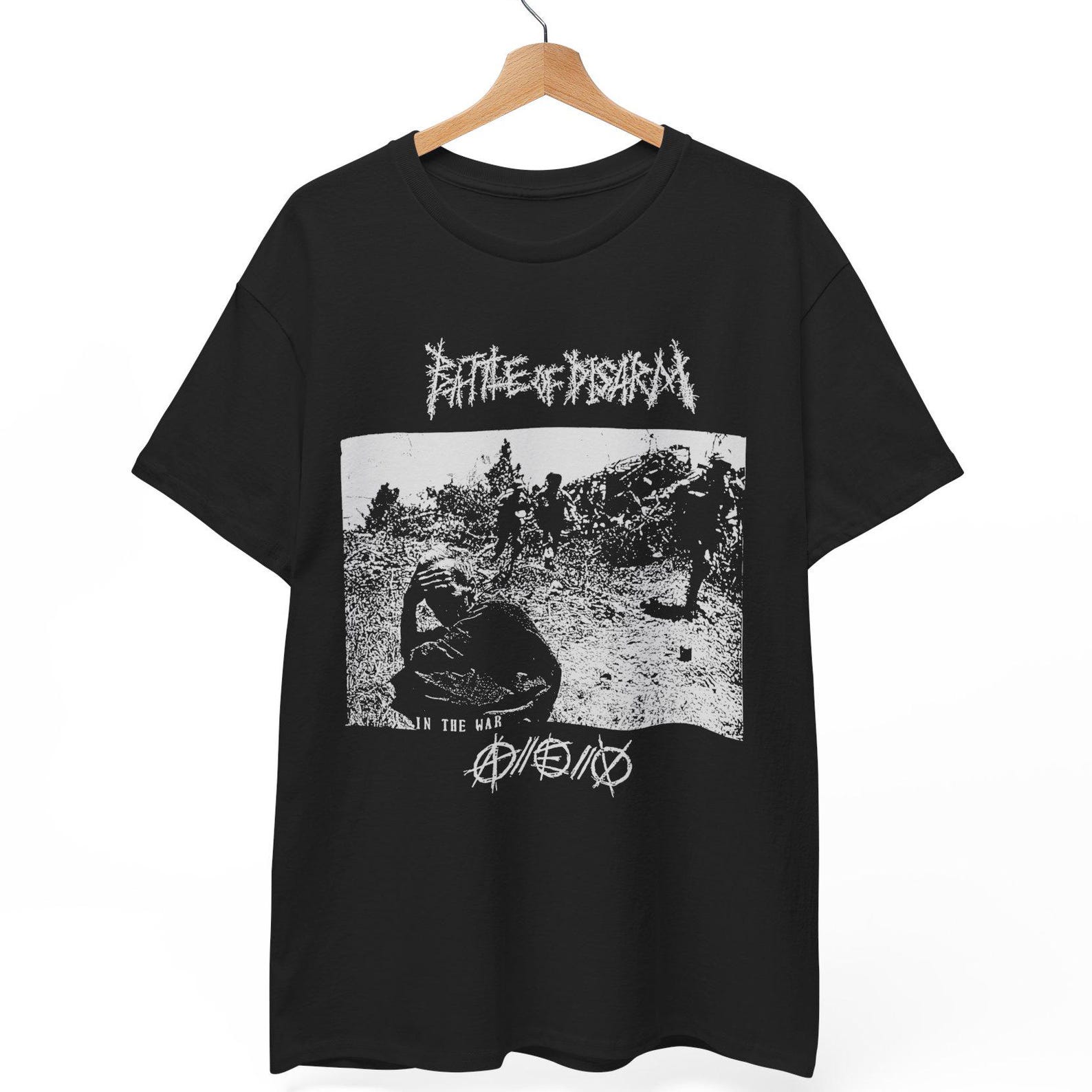 Battle of Disarm T-Shirt, Japanese Hardcore Punk, War Graphic 3XL