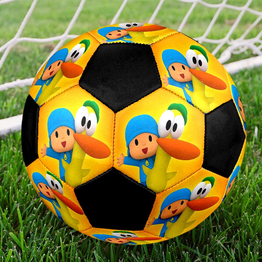 Pocoyo Theme Size 5 Soccer Ball, Suitable for Both Indoor and Outdoor Matches, a Gift Suitable for Everyone.