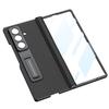 Custodia a Cerniera in Pelle Magnetica Per Samsung Galaxy Z Fold 7 6 Lusso Placcatura Supporto Copertura Vetro Schermo Anteriore Per Custodia Galaxy Z Fold7