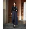Demana Damen Wollmischung Fischgrät Cropped Weitbein Hose
