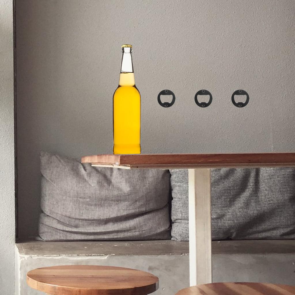 10 Stück Runde Flaschenöffner Teile Glasdeckel Entferner Set Einlage Zubehör Herstellungs Material Camping