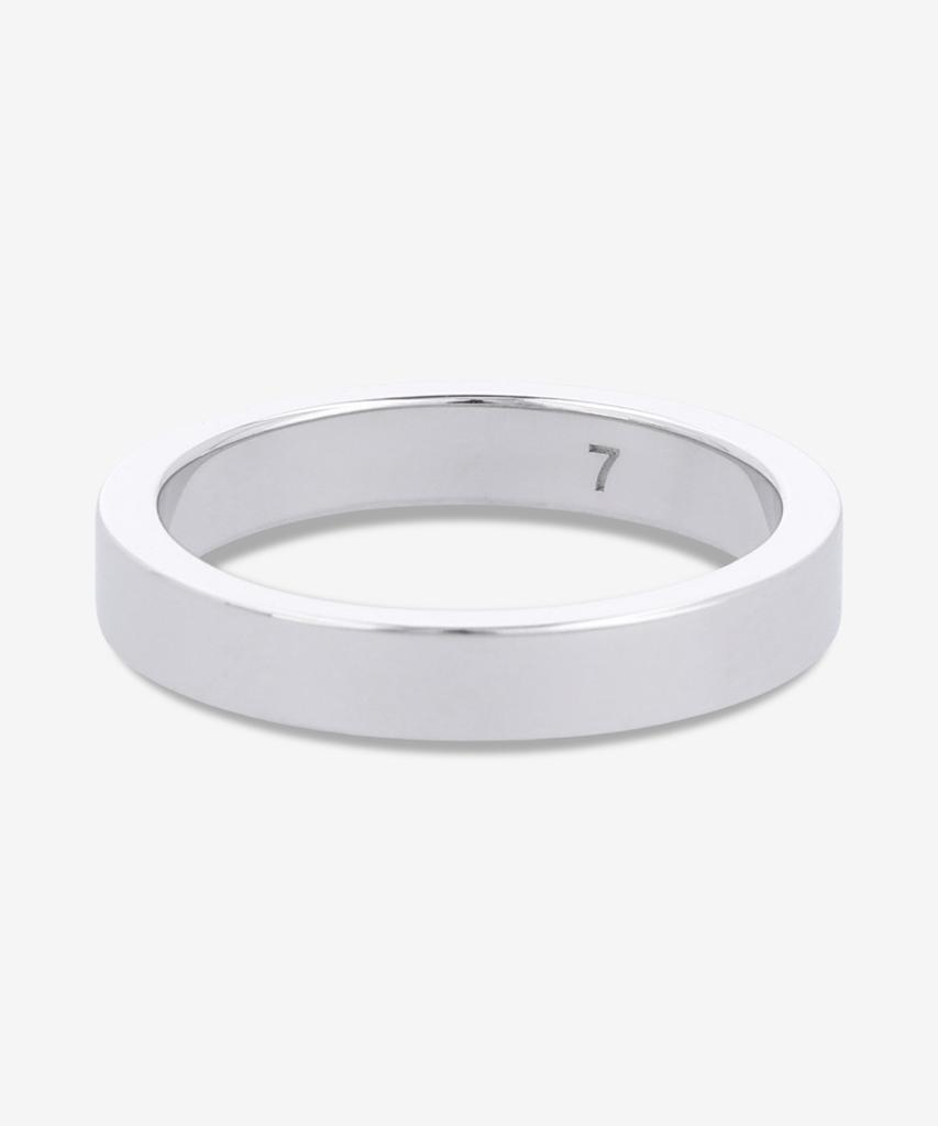 Maison Margiela Logo Reference 4Mm Ring - Silver / Sm1Uq0123P8865102