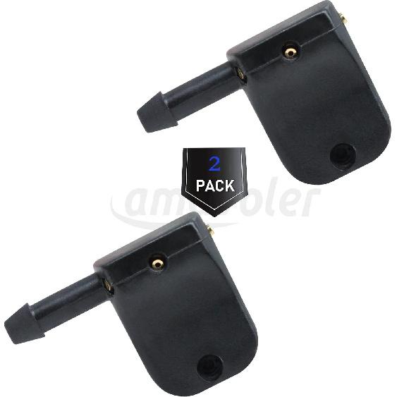2 PCS Front Windshield Wiper Arm Washer Nozzle Jet Sprayer Nozzle Replacement