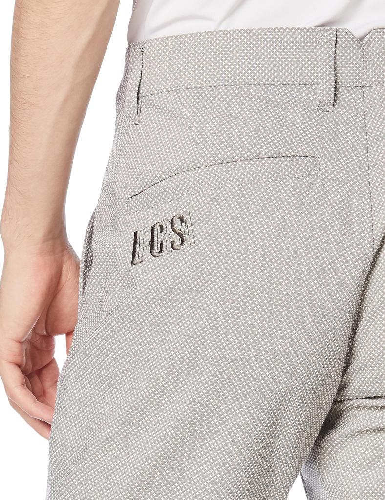 Coq Sportif Golf Pants Sweat Absorbent 3D Look Simple Golf QGMWJD03 GYWH [Le Golf] [Stretch Forcer] Men's (Gray White)