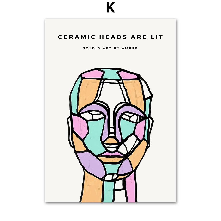 

Красочные постеры Пауля Клее Пикассо Матисса с коралловым лицом и созвездием, настенная живопись на холсте, настенные панно для декора гостиной 21x30cm No Framed