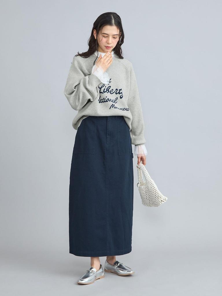 Cohen Message Logo Jacquard Knit 76306420188 1970 L DK.GRAY(19)