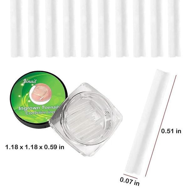 10pcs / Box Ingrown Nail Pad Nail Filling Nail Groove Pad Ingrown Nail Corrector Ingrown Nail Artifact Foot Care Tools