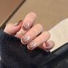 INS Simple Gradient Cat Eye Pure Handmade Wear-On Nail Whitening Fake Nail Patches, Pure Handmade Nail Patches