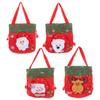 3D Christmas Doll Candy Bag - Cute Gift Tote with Drawstring, Decorative Brushed Cloth Bag