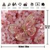 2D Pink Gem Butterfly Backdrop Cherry Blossom Floral Photography Background