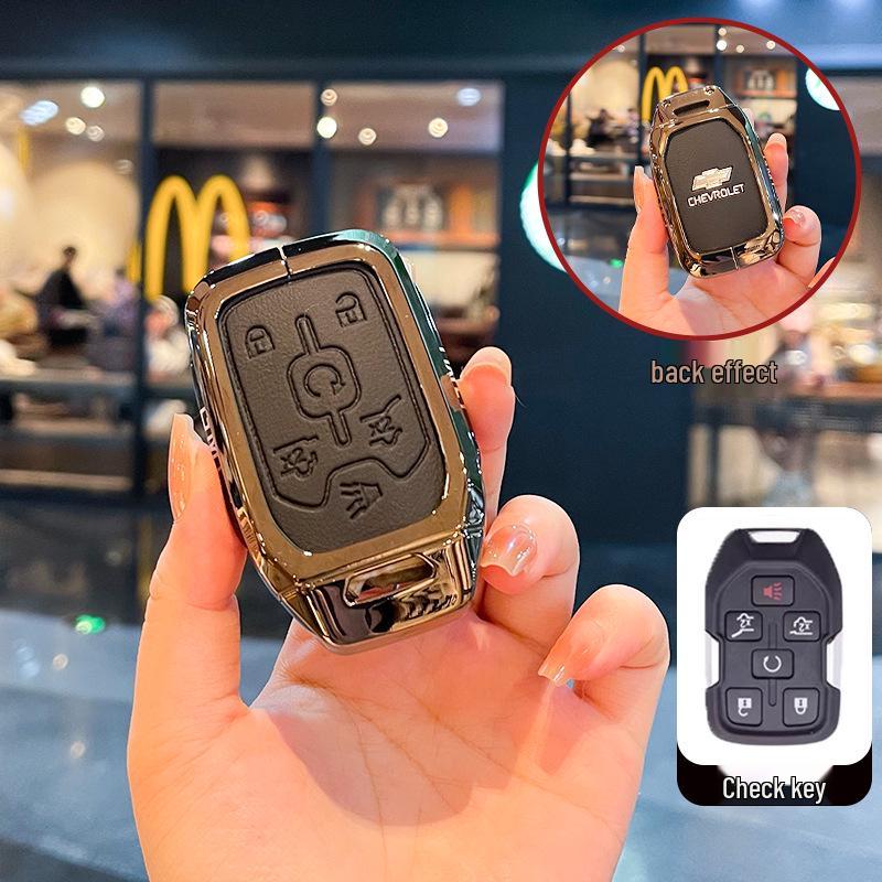 Chevrolet K5 Trax Cruze Sleuteletui - Star Milesuo Metalen Gesp Volledige Dekking Shell