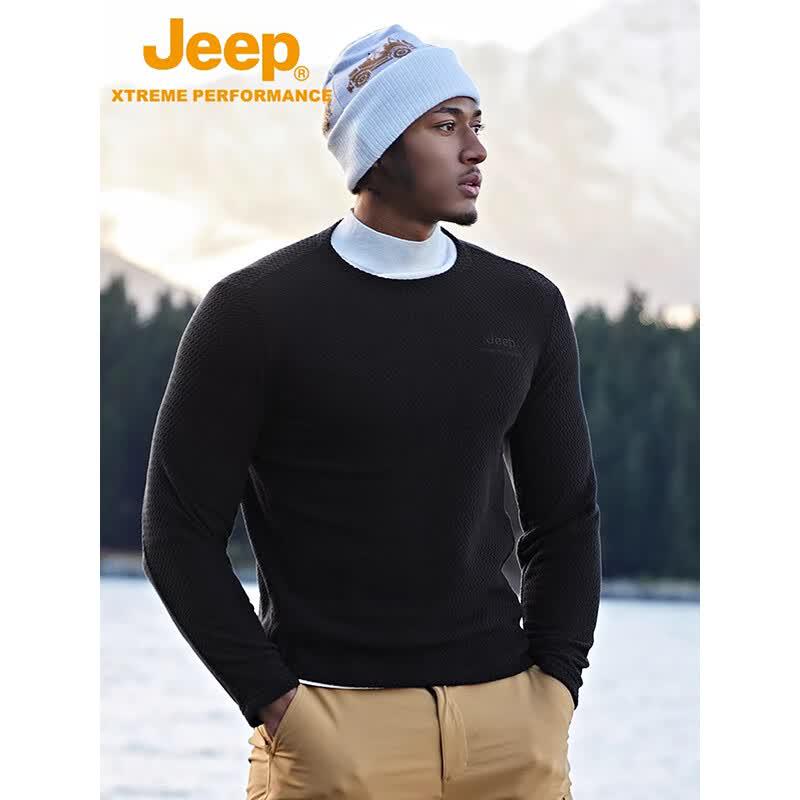 Jeep Men's Outdoor Thick Fleece Sweatshirt