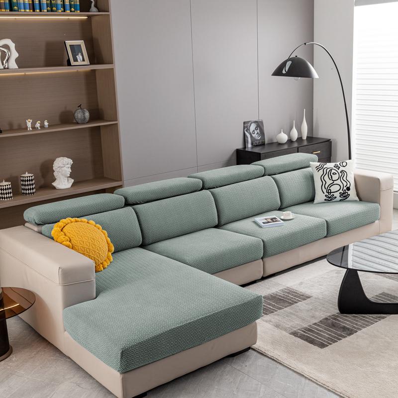 Dicker Jacquard Sofa Sitzbezug Elastischer Sofabezug Schutz Couchbezug Für Sofa Staubdicht Abnehmbarer Sofakissenbezug