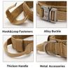 Military Tactical Dog Collar Zinc Alloy Buckle Reinforced Hook Loop Duarable Handle for Training German Shepard K9 Large Dog
