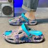 Fashion Platform Men's Shoe Beach Trend Slides 2025 Adult Designer Luxury Y2k Cheap Shoes Liquidation Fun Eva Original Pvc Male Slipper