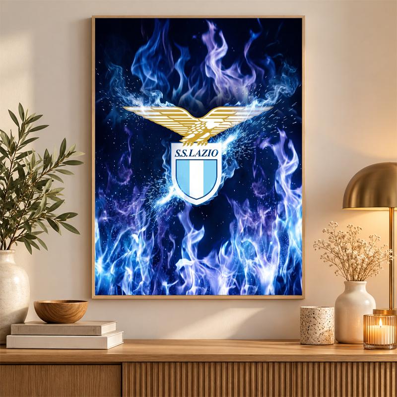 Lazio FC Diamond Painting Kit 5D Full Drill DIY Diamond Mosaic Wall Art Home Decor