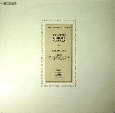 LP Record ALFRED CORTOT, JACQUES THIBAUD, PAB - Trio En Si B?mol Majeur "Archiduc" C06100857 La Voix De Son  1970 France Classical Used