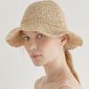Halden Natural Raffia Bucket Hat (C023_ivory)