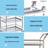 Oushenghua 304 Stainless Steel Double-Layer Service Cart
