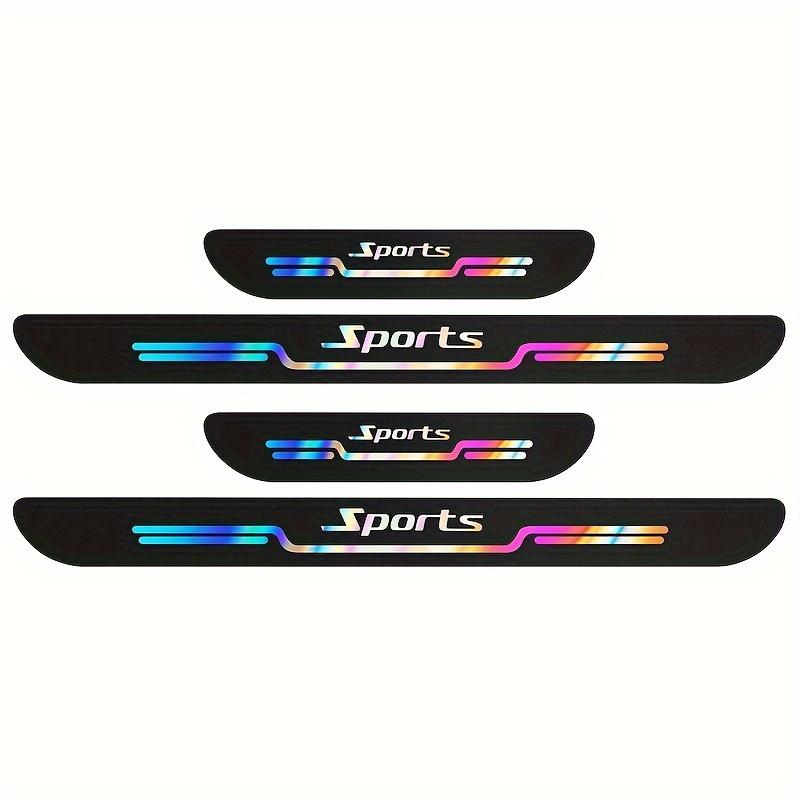 4pcs/Set Laser Cut Car Threshold Protection Bar-Scratch Resistant with Collision Enhance the Beauty of Vehicle Appearance