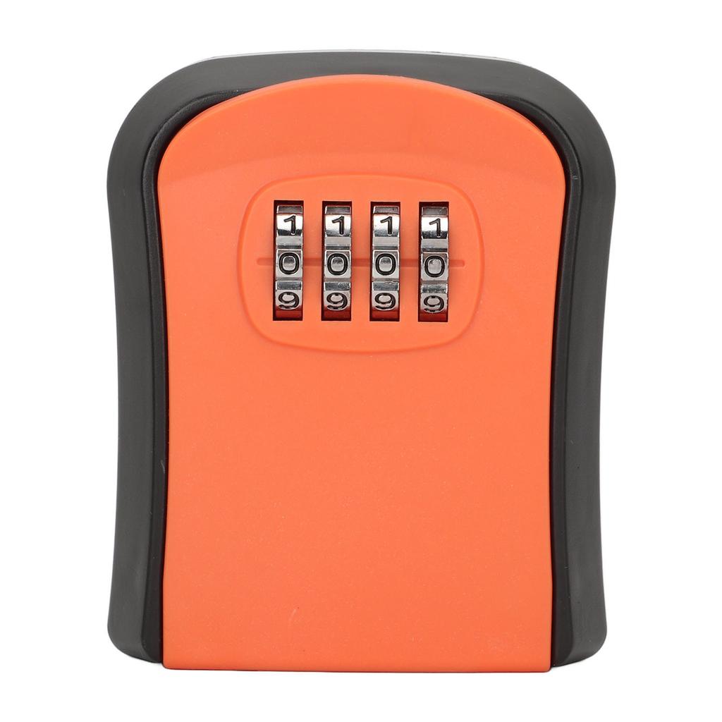 Combination Lock Box Wall Mounted ABS 4 Digit Waterproof Key Storage Lock Box with 5 Keys Capacity