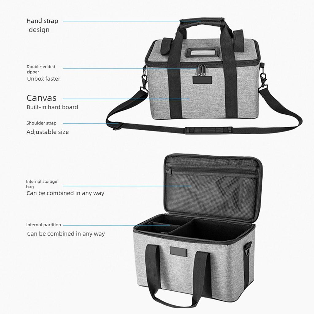Portable Photo Light Carrying Case With Shoulder Strap And Handles For Easy Mobility During Outdoor Shoots