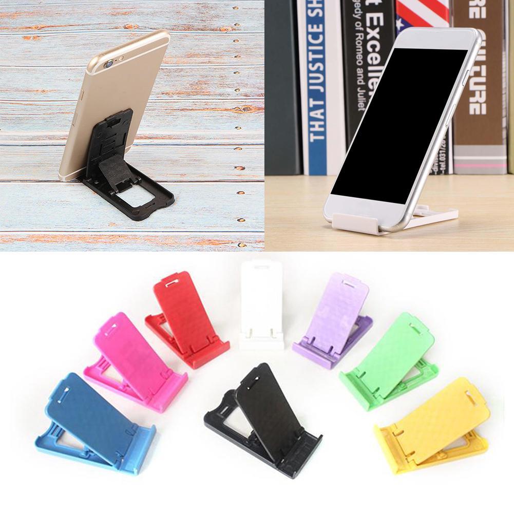 Mini Small Foldable Bracket Plastic Universal Mobile Phone Holder Desktop Table Stand Bracket