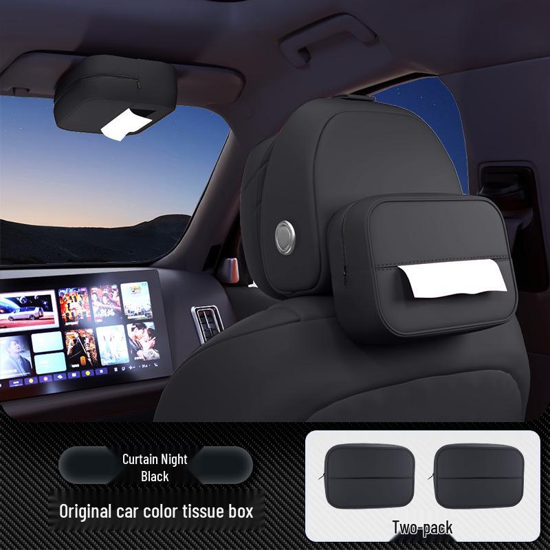 Compatible with Qiyuan A07 2025 Car Tissue Box Seat Hanging Console Tissue Holder Interior Decor