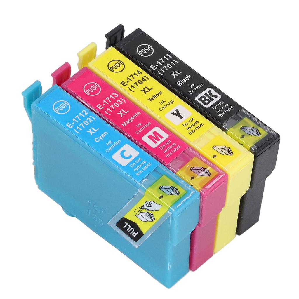 4PCS Printer Ink Cartridge Colorfast Clear Printing Large Capacity Ink Cartridge Replacement for XP 33