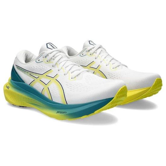 Asics Gel Kayano 30 White Bright Yellow Men Sneakers 1011B548-101